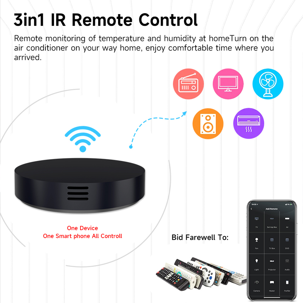 Tuya WiFi 3-in-1 IR Remote wit - Ir Remote Module ulasan dan harga