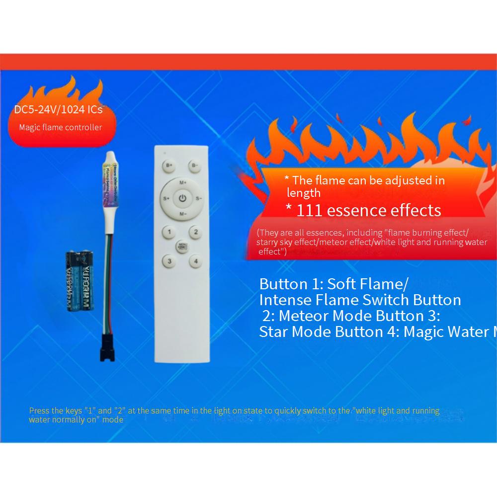 RF 12-key fantasy flame contro - Ws2812B Strip 5V ulasan dan harga