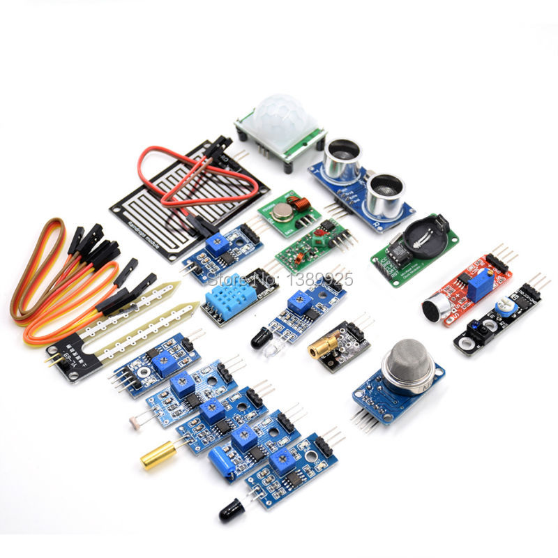 16 Kinds of Sensor Module Kit  - Ultrasonic Sensor Hc-Sr04 ulasan dan harga