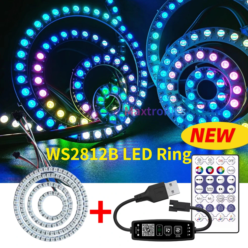 WS2812B RGB Led Ring Kit Indiv - Ws2812B ulasan dan harga